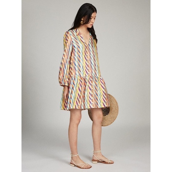 SALONI Jas Dress In Sherbet Oblique Print US 8 NWT - Picture 4 of 12